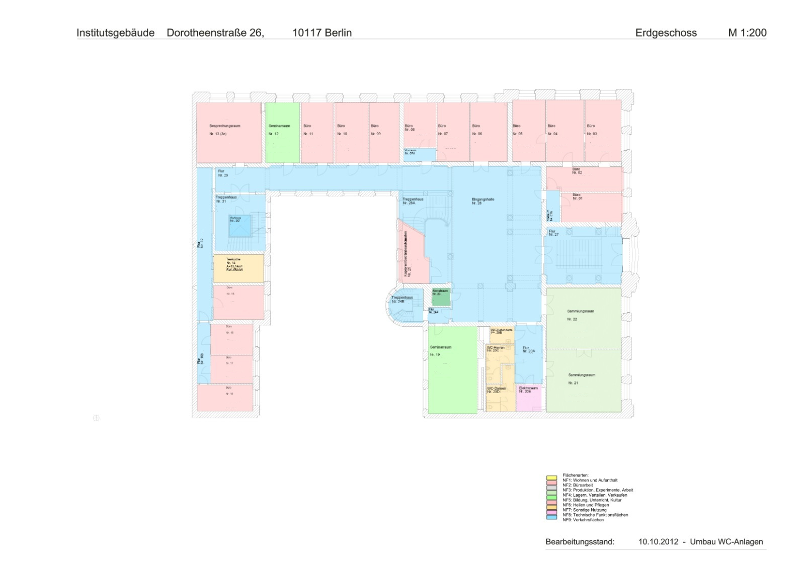 Raumplan Erdgeschoss